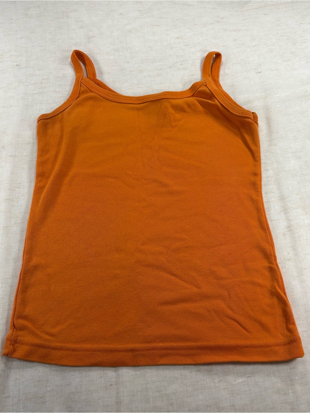 Y2k Women's Orange Tank Top - Classic Spaghetti Strap